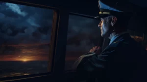 aeroplane captain watching aeroplane